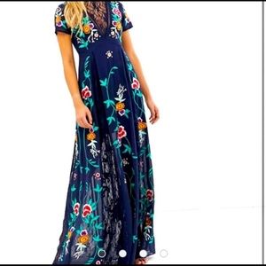 ASOS - Frock and Frill - Embroidered Maxi Dress